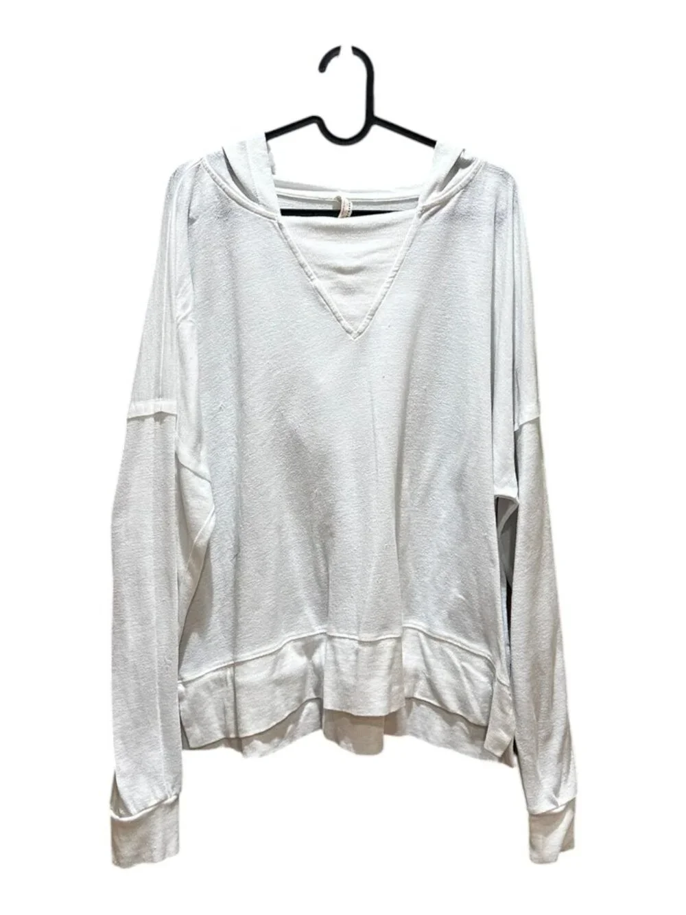 Free People Movement White Lightweight Hoodie
